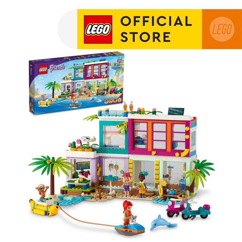 LEGO Friends 41709 Vacation Beach House (686 Pieces), Mainan Anak Perempuan, Building Block, Toys