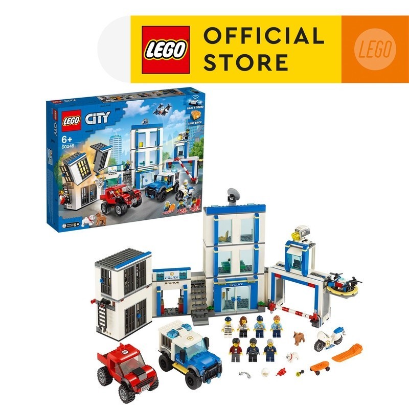 LEGO City Police 60246 Police Station (743 Pieces) Mainan Anak Balok Susun Kantor Polisi (6 Tahun +)