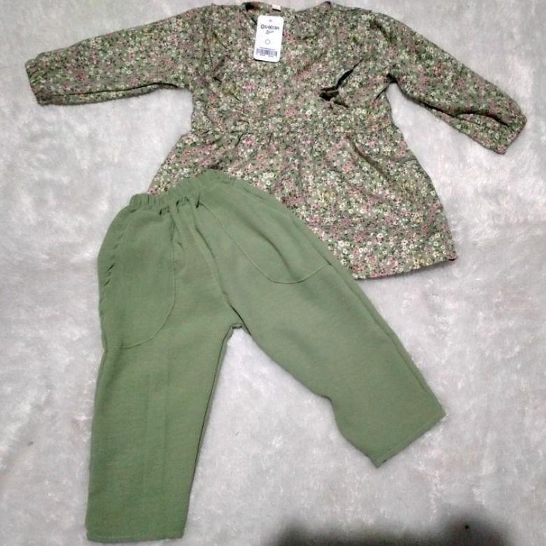 Flash Sale Baju Setelan Anak Perempuan Setelan Elza 1-10Th Promo