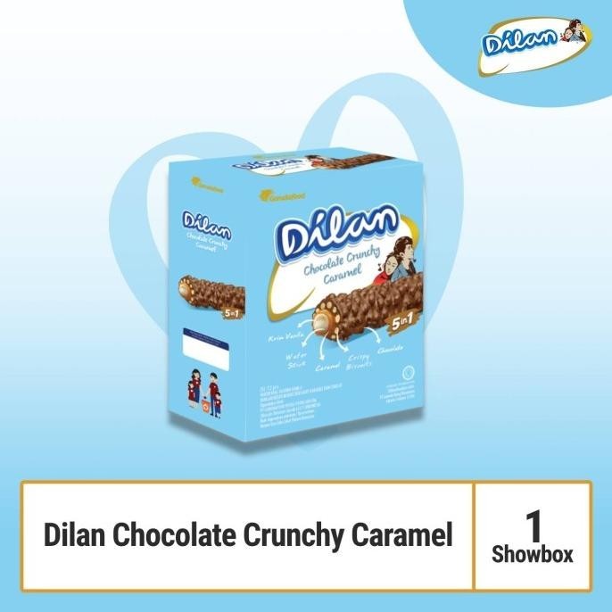 

Dilan Chocolate Crunchy Caramel - Biskuit / Wafer Coklat Original