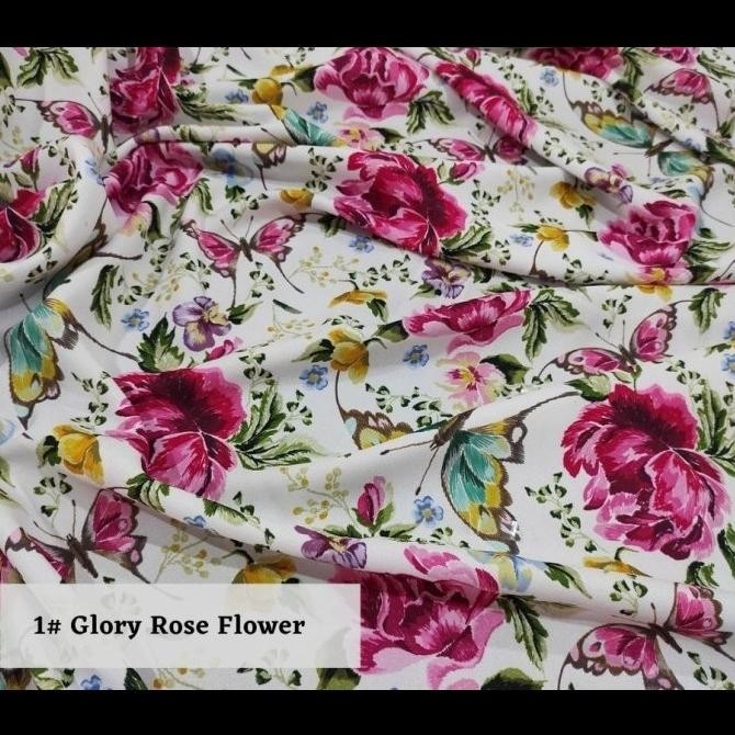 

Kain Print Bunga Sutra - Glory Rose Flower (Per 0,5 Meter) Pengiriman Cepat