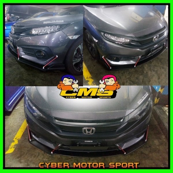 lips bumper civic turbo type R. Front lips civic turbo. winglet honda