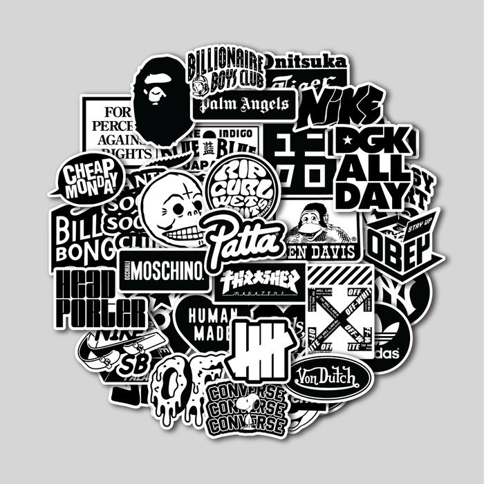

Stier Pa Hypebeast Bla& White Stiker Tumbler Laptop Koper Helm