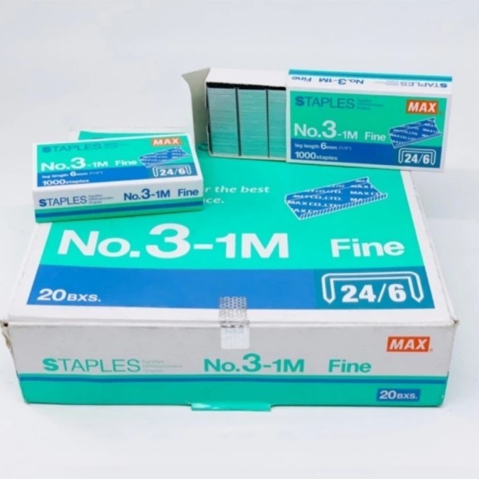 

Isi Staples Max No.3 (24/6)