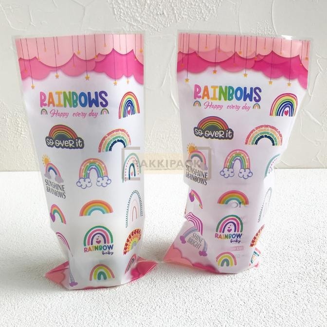 

>>>>>] plastik goodie bag ultah ulang tahun motif rainbow