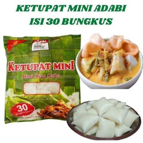 

Ready Stock KETUPAT MINI ADABI Malaysia Isi 30 Bungkus Beras Pandan