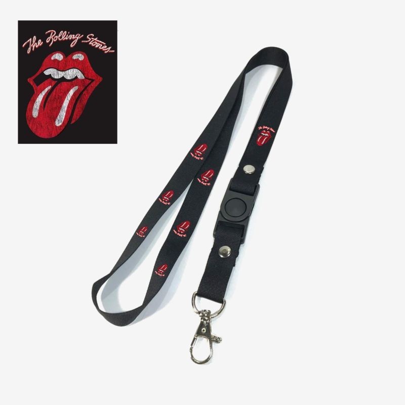 

Tali Lanyard LIDAH Stones Rolling / Lanyard Hitam Premium lanyard anime cartoon kartun distro / gantungan kunci / gantungan id card / gantungan flashdisk / nametag hp name tag / gantungan pengait handphone u