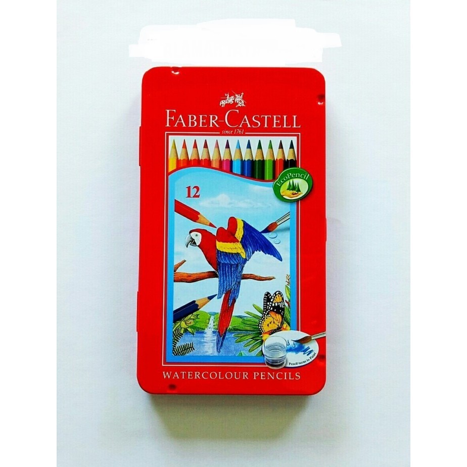 

Sil Warna Faber Castell 12 Water Colour Kemasan Kaleng (Tin Case)