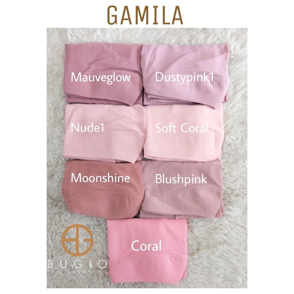 NEW PREMIUM DAILY HIJAB [BUGIO CLOTHING] KHIMAR / KERUDUNG SYARI " GAMILA " By Bugio Clothing