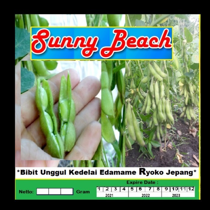 Bibit Unggul Edamame Ryoko Jepang Kemasan Derigen Benih Edamame Ryoko