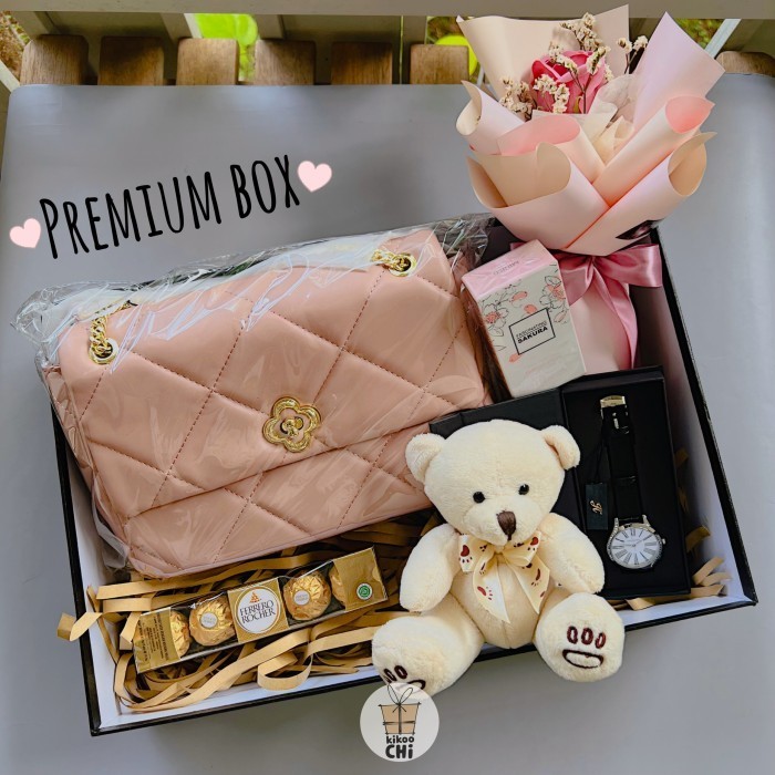 

Ready Kikoochi Grande - Hadiah Kado Ulang Tahun Pacar Wanita Istri Tas jam
