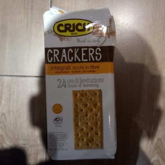 

DISKON crich crackers 500g. integrali ricchi in fibre.