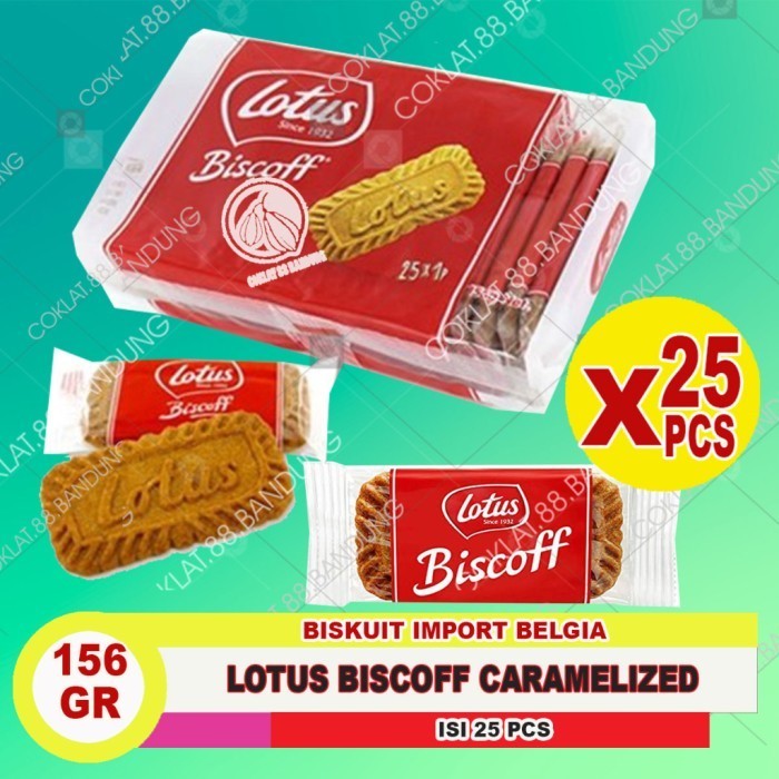 

PROMO LOTUS BISCOFF 156GR BISCUIT BISKUIT KARAMEL 156 GRAM ISI 25 PCS