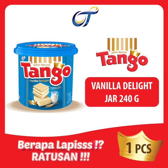 

PRODUK TERBATAS Tango Wafer Jar Vanilla Delight 240GR - [1 Pcs]