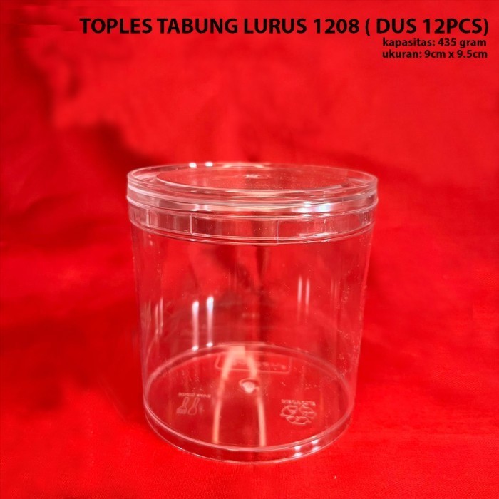 TOPLES BULAT TABUNG TOPLES PLASTIK TOPLES KUE KERING (1DUS)