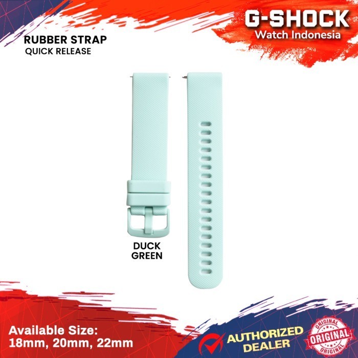 TALI KARET SILIKON STRAP RUBBER JAM TANGAN 18MM 20MM 22MM RUBBER STRAP