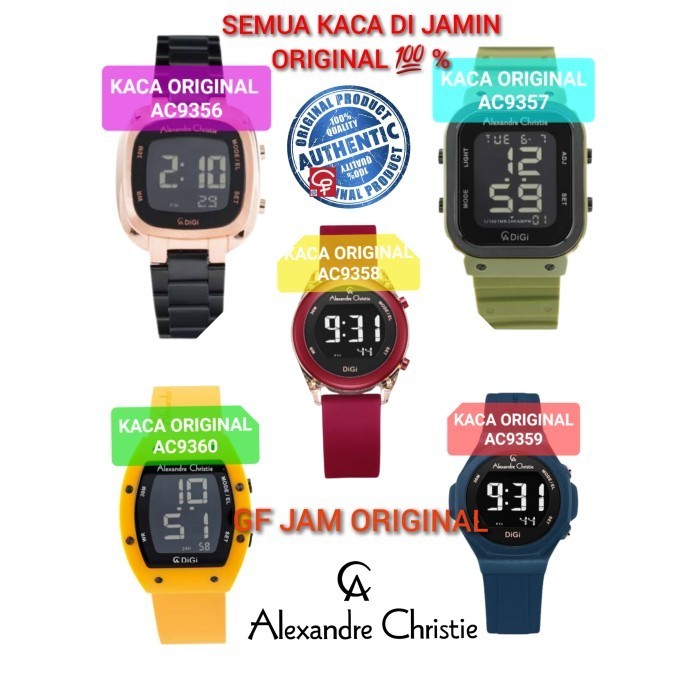 KACA JAM TANGAN ALEXANDRE CHRISTIE AC9356 AC9357 AC9358 AC9359 AC9360