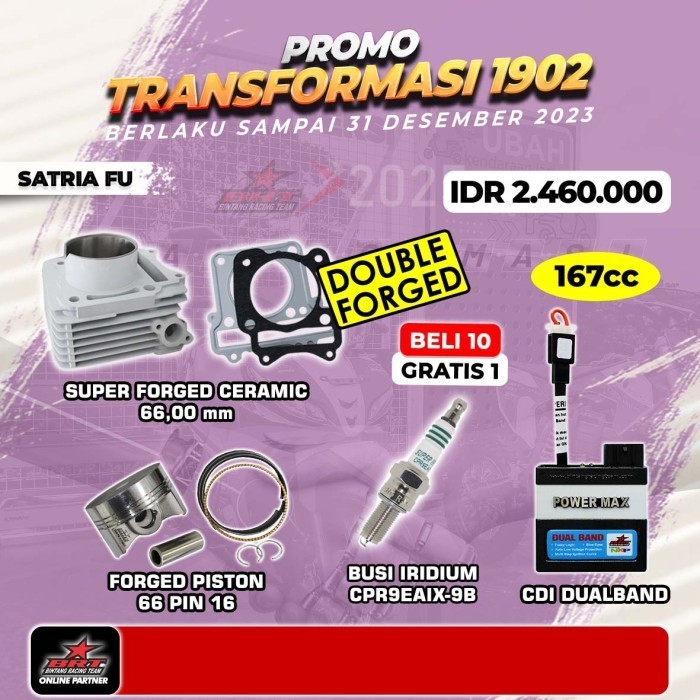 Paket Bore Up Satria Fu - Block Ceramic - Piston - Cdi-Brt Promo 1902