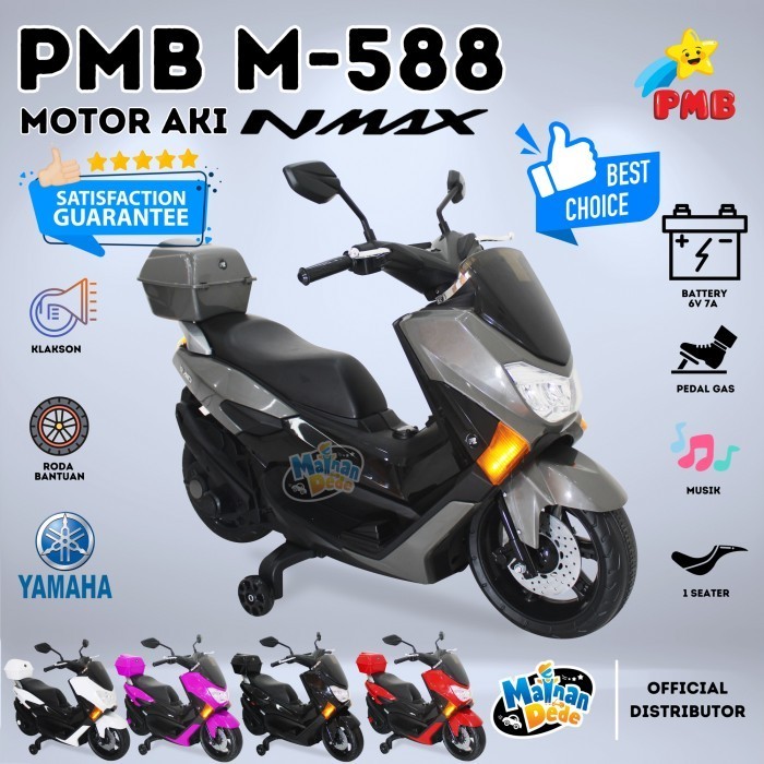 Mainan Motor Aki Anak Pmb 588 Nmax M588 M-588 Nmax Raid