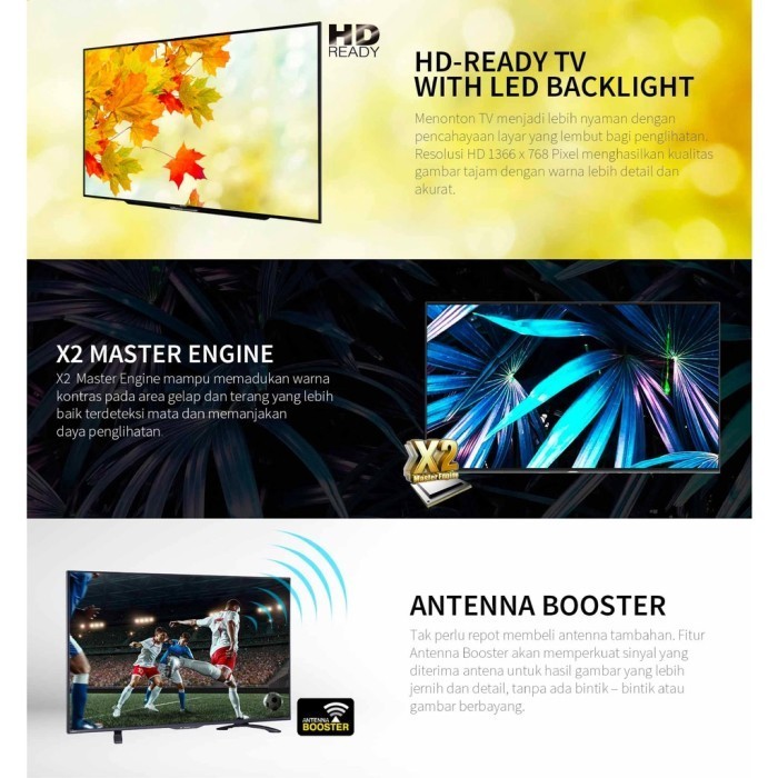 Sharp Led Tv Aquos Digital 32 Inchi 2T-C32Dc1I