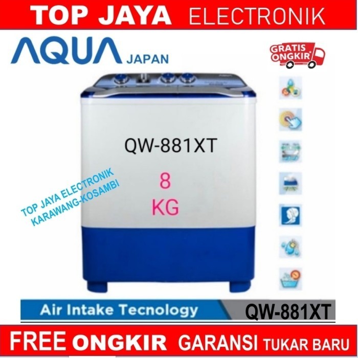Mesin Cuci Aqua 8Kg Baru Bergaransi Resmi