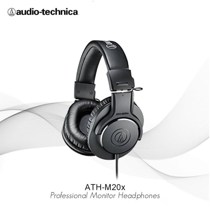 Headphone Audio Technica M20X Wired - Audio-Technica Ath-M20X