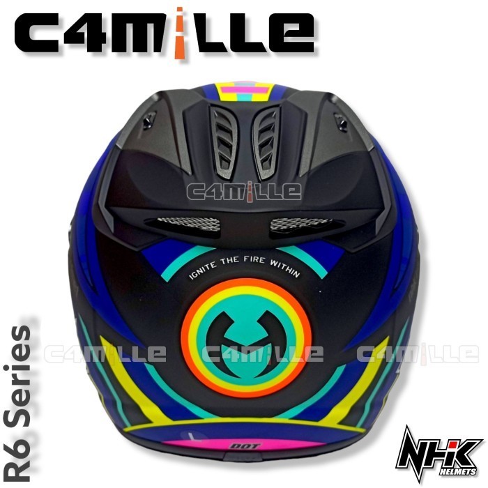 HELM NHK R6 PIGMENT BLACK DOFF HALF FACE