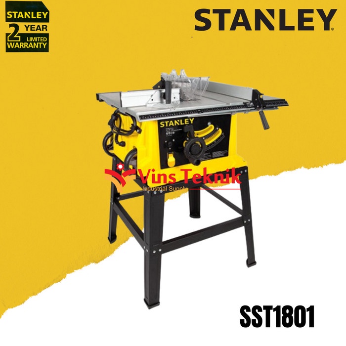 Mesin Meja Potong 10 Inch Table Saw Sst1801 Stanley Sst 1801