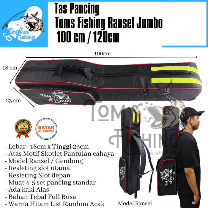 Tas Pancing Laut Ransel / Gendong Jumbo 100Cm Tebal Besar