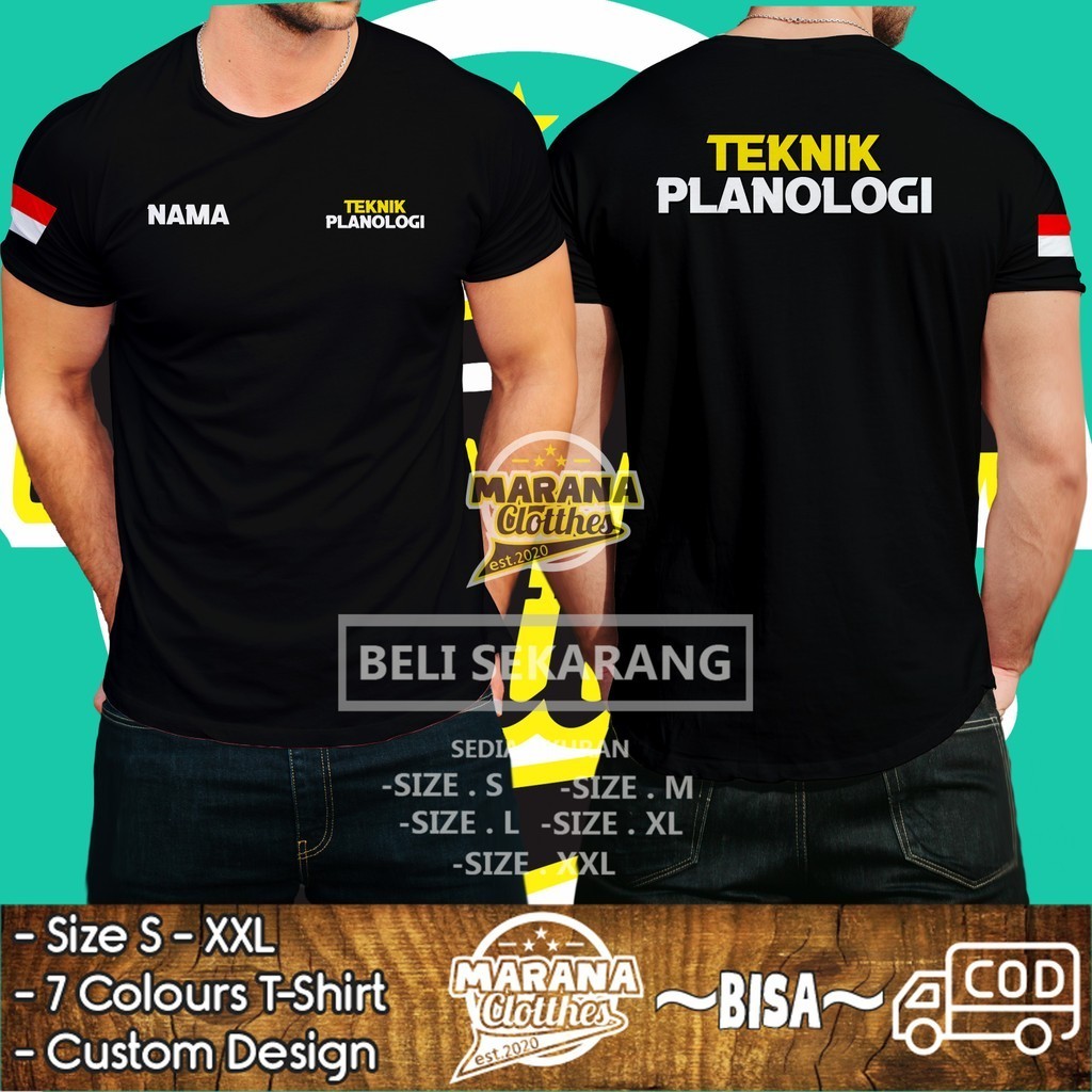 Kaos Teknik Planologi Gratis Nama Kamu DB Kaos Distro