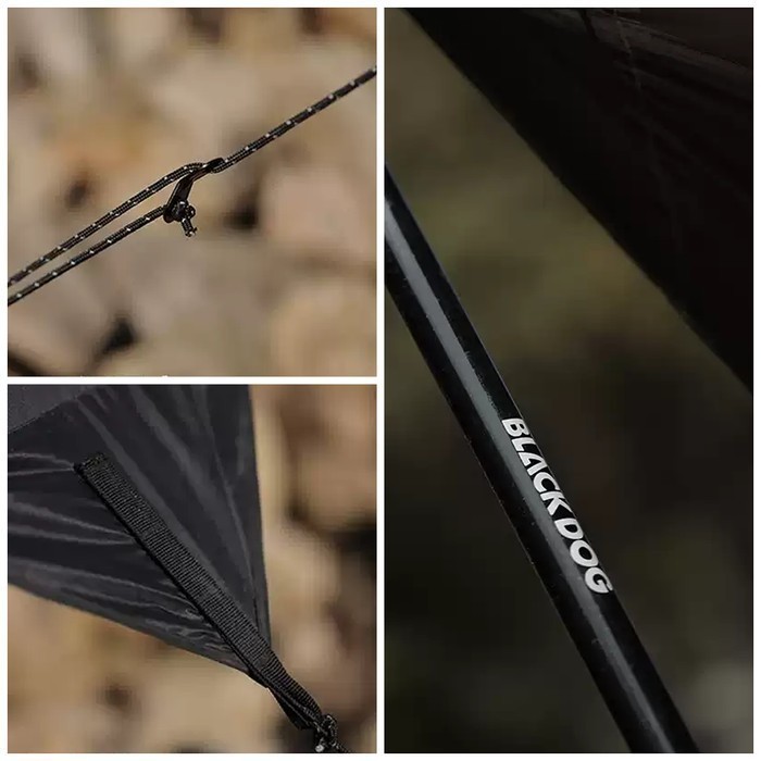 Blackdog Kanopi Flysheet Hexagon Tarp Bd-Tm003 Canopy Large