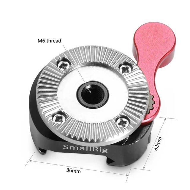 Smallrig Lightweight Nato Clamp To Arri Rosette Adapter 2046