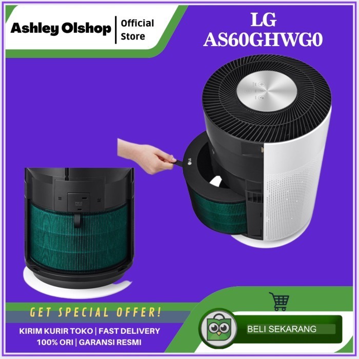 Air Purifier Lg As60Ghwg0 61 M Lg Puricare 360 Hit Air Purifier