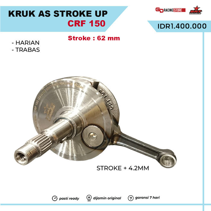 Kruk As Stroke Up Brt - Crank Shaft Honda Crf 150 - Promo 208