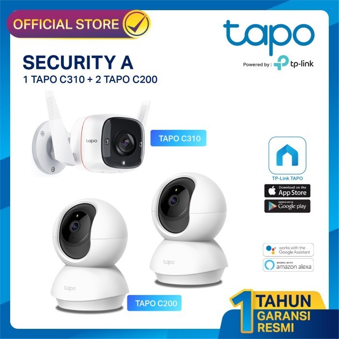Tapo Paket Security A 1 Tapo C310 + 2 Tapo C200