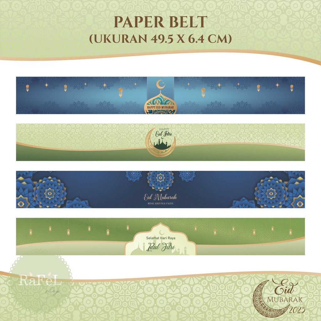 

R Belt Label Box Dus Kue Kering Lebaran Idul Fitri Stier Kartu Hampers Ramadan Souvenir