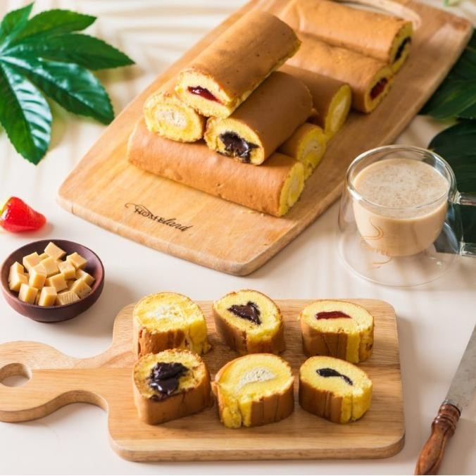 

Mini Roll Cake Cheese by Kinoka (BUY 3 FREE 1) Bolu Gulung Mini Keju AS85