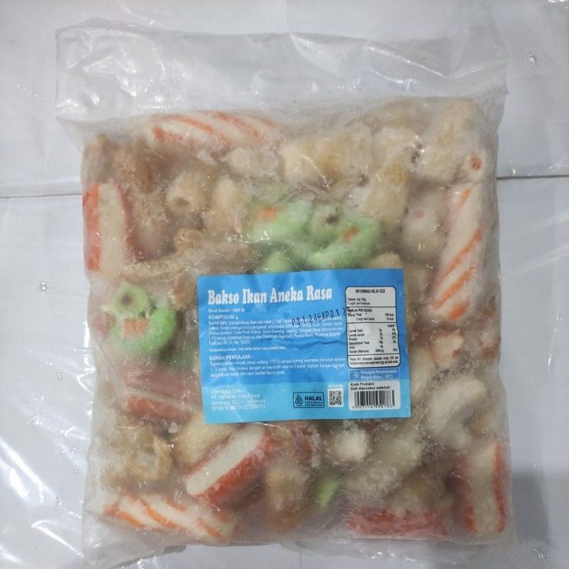 

Baso Ikan Aneka Rasa (mix seafood) 1kg