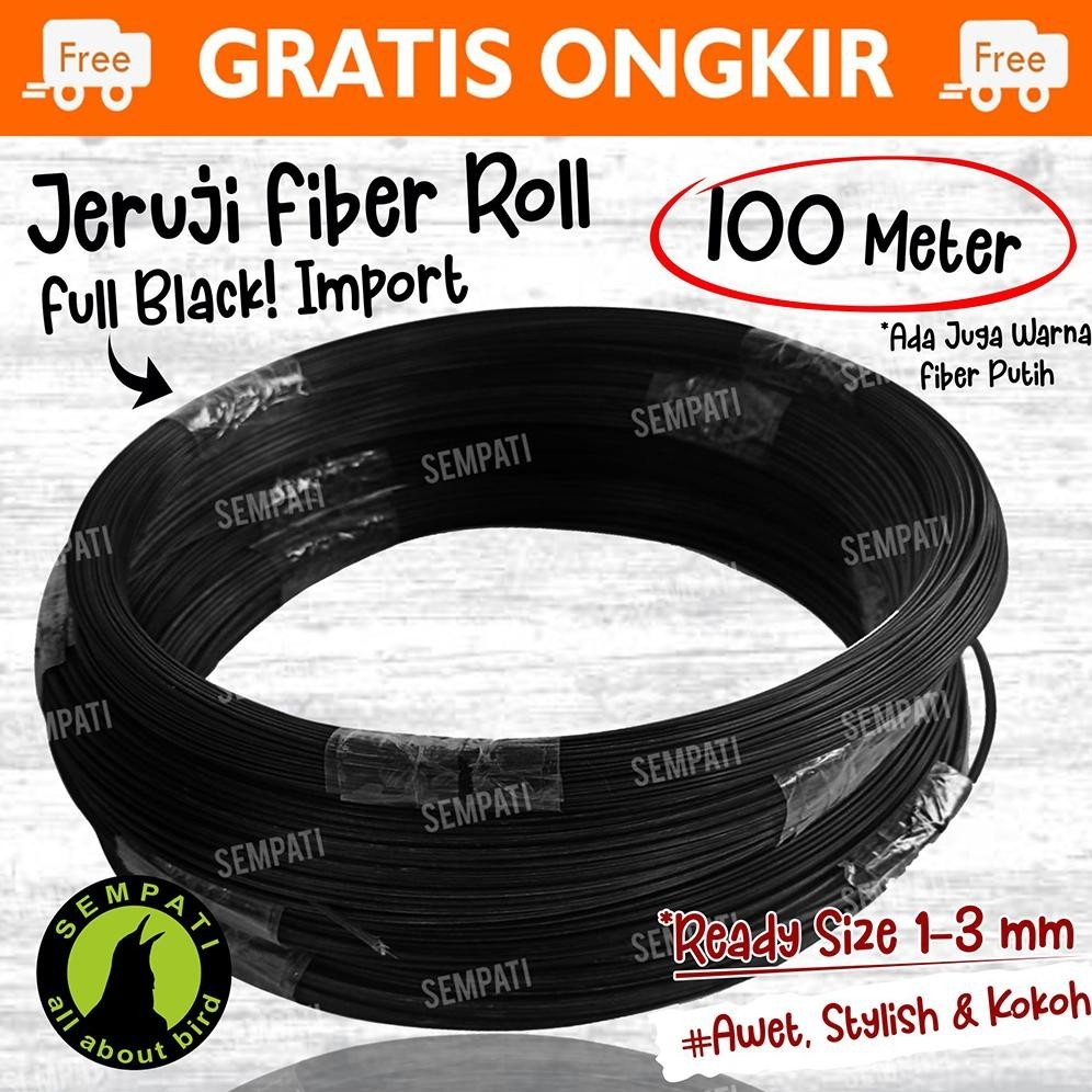 "Hemat Maksimal" Ruji Jeruji Fiber Roll Gulung Ruji Sangkar Kandang Burung Murai Lovebird Kenari Kot