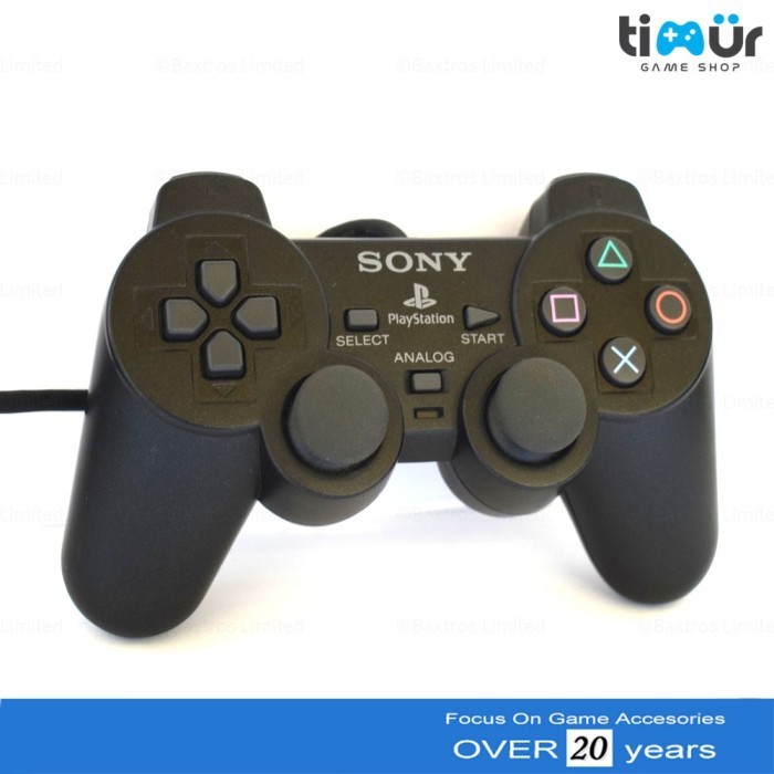 Stik Stick Controller Ps2 Ori Original Mesin Warna Hitam Baru