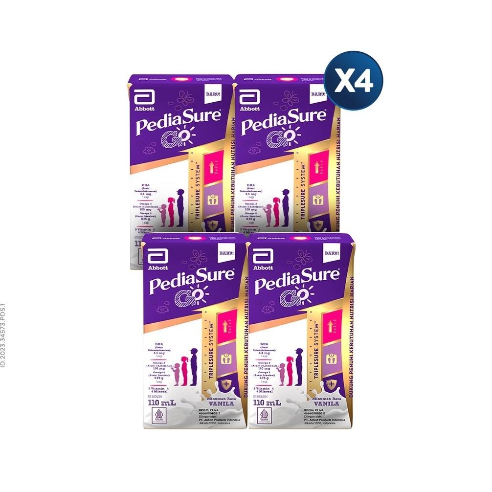

Promo Pediasure Go Vanila (1-10Th) - Nutrisi Uht - 4X110Ml Asd-86