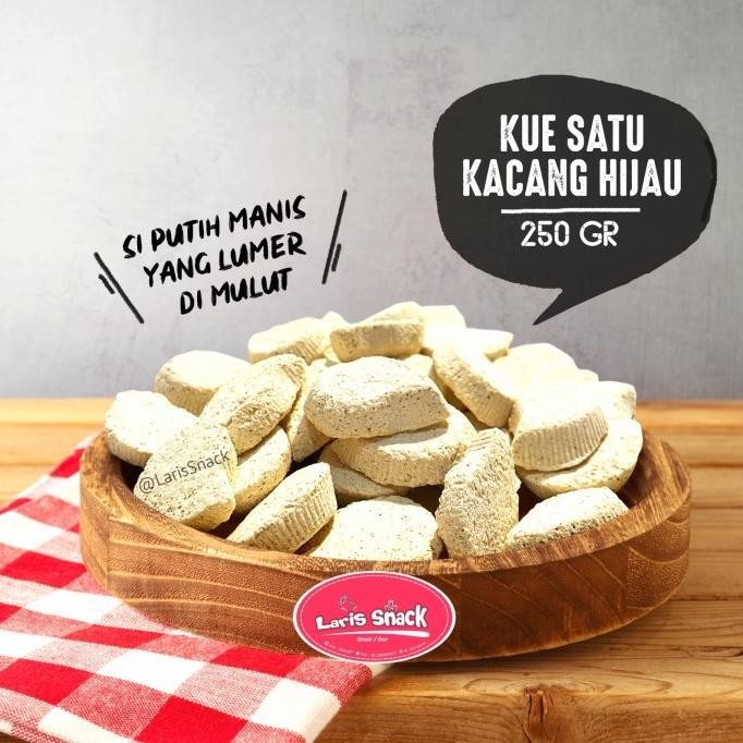 

New Kue Satu Kacang Hijau Renyah Snack Kiloan 250Gr Limited Edition