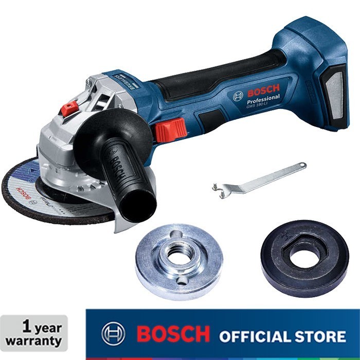 Bosch Gerinda Tangan Baterai 18 Volt Gws 180-Li (Unit Only)