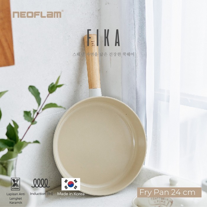 Neoflam Fika Frypan Wajan Keramik Anti Lengket Induksi