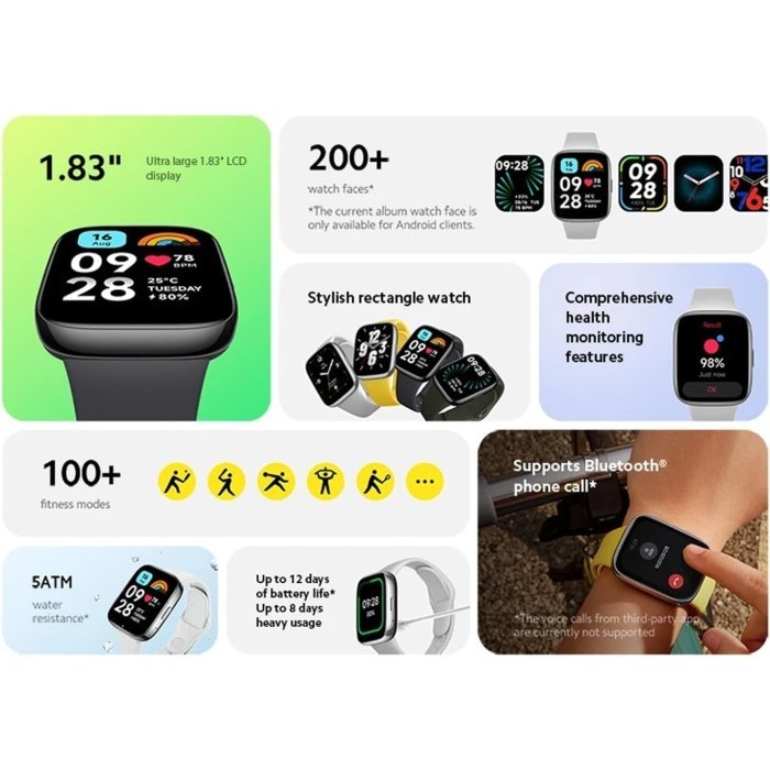 Xiaomi Redmi Watch 3 Active Smartwatch Fitness Tracker Blood Oxygen