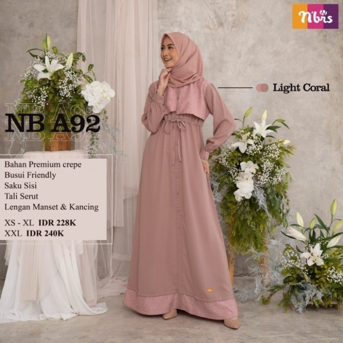 Gamis Wanita Nibras Terbaru Nb A92 Gamis Remaja Kekinian Gamisdress Wa TerlarisR33A