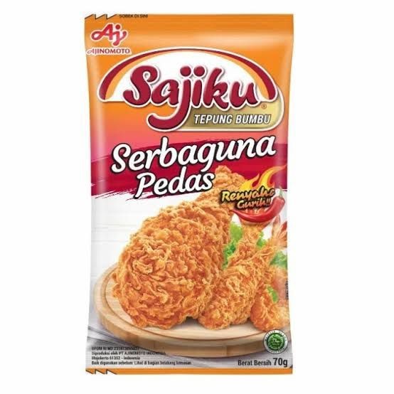 

Sajiku Tepung Bumbu Serbaguna Pedas 10X70g