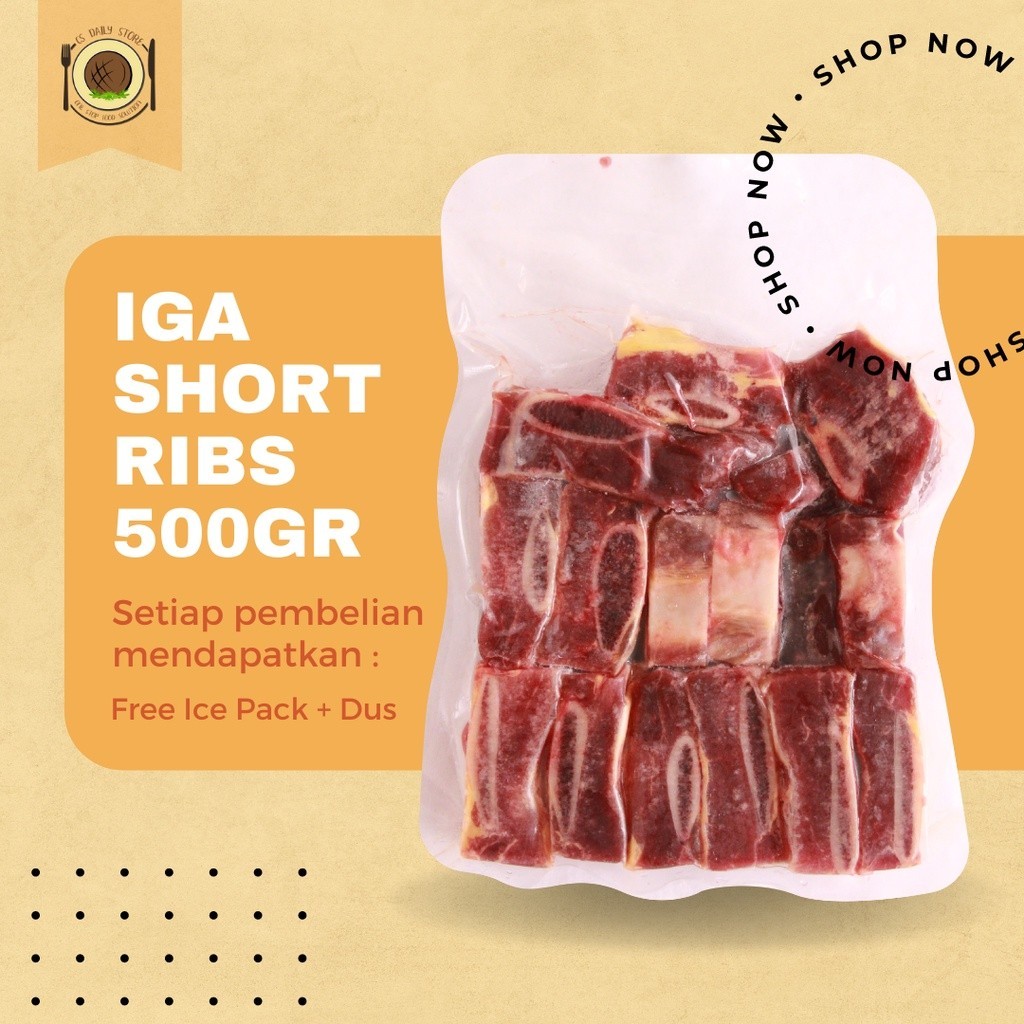 

Iga Short Ribs 500Gr -Gratisongkir