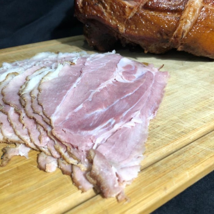 

Smoked Pork Ham / Pork Leg / Pork Knuckle / Paha Babi Asap (Slices) -Gratisongkir