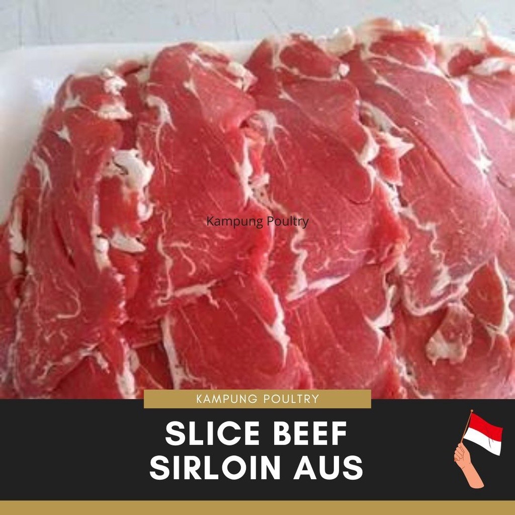 

Slice Beef Sirloin Aus -Gratisongkir
